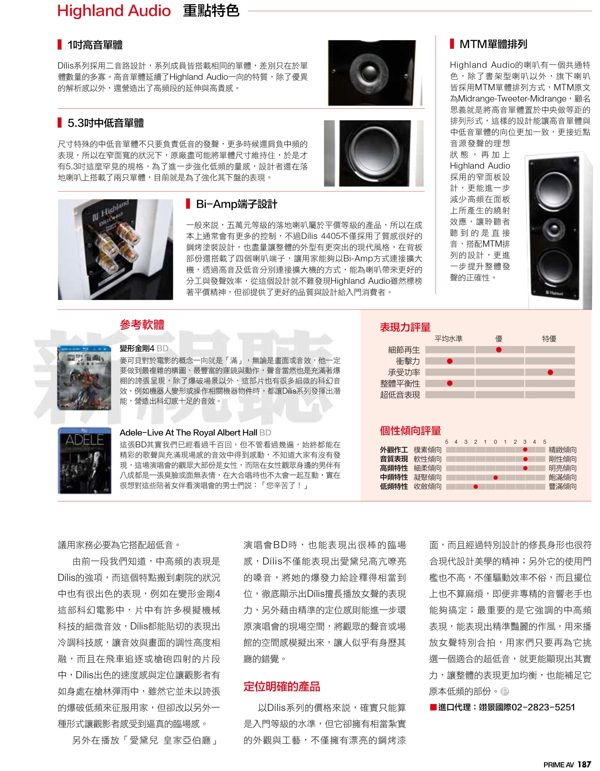 Dílis 4402(B)_Highland黑色鋼琴烤漆環繞喇叭